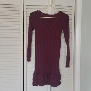 AE Burgundy Sweater Dress